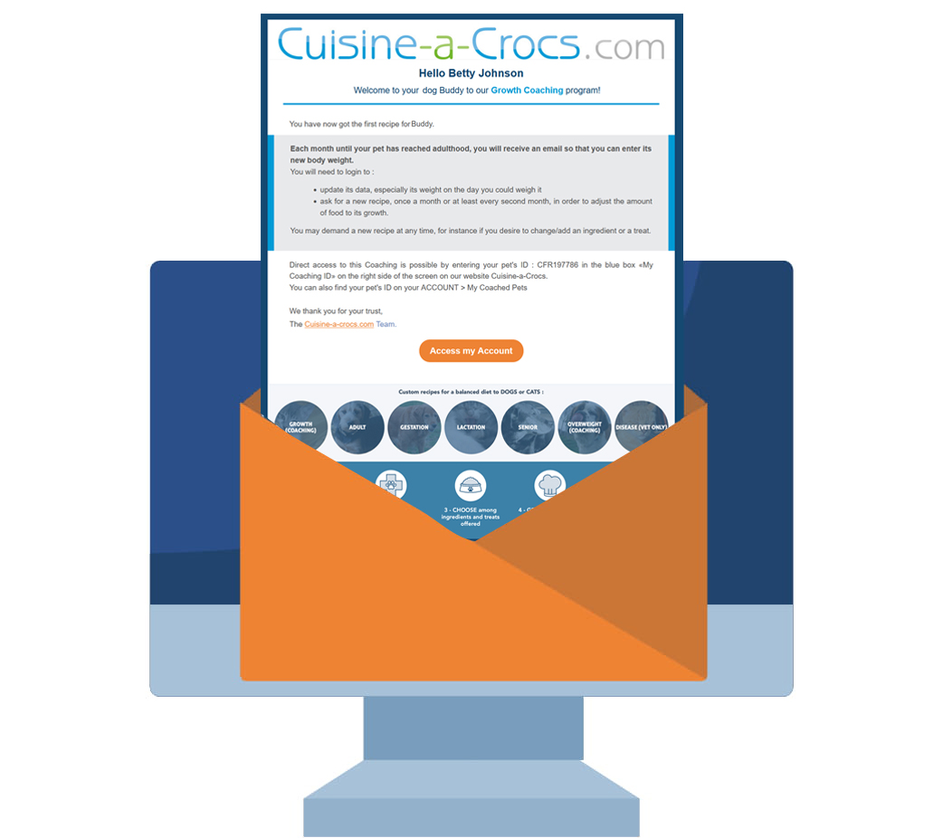 coaching for growth for a puppy